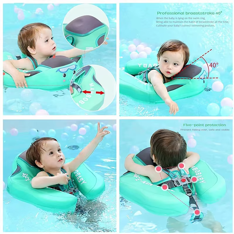 FloatNest™ design features shown in use on calm pool water